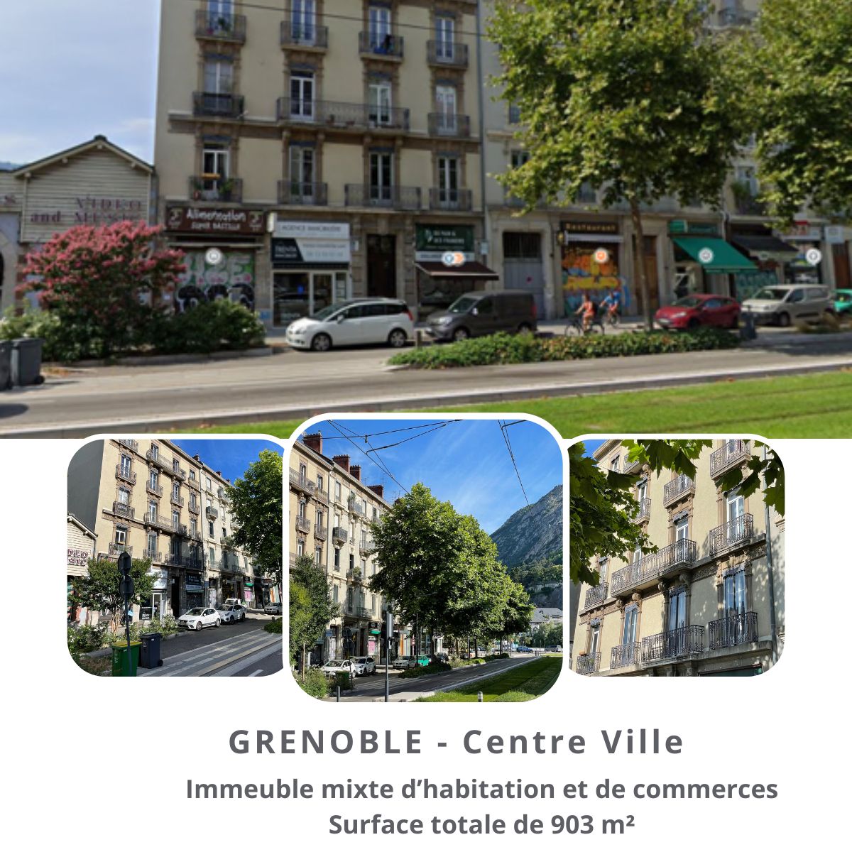 Grenoble - Centre ville Zoom sur les nouveaux actifs de la SCPI CAP Foncières & Territoires 